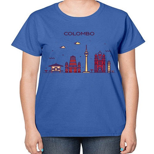 Colombo 599# - cities-  Ladies T-Shirt