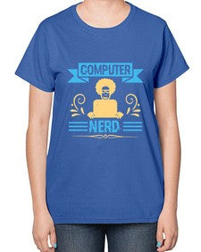 Computer Nerd 10# - computer-  Ladies T-Shirt