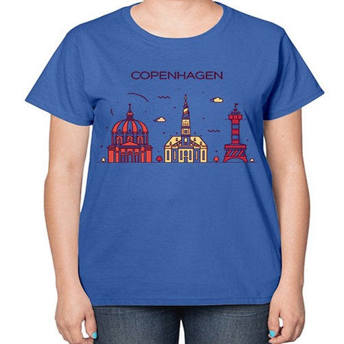 Copenhagen 625# - cities-  Ladies T-Shirt