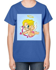 Cupid 79# - cartoon general-  Ladies T-Shirt
