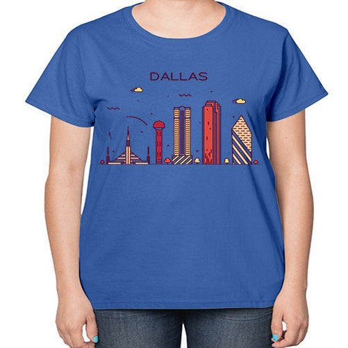Dallas 646# - cities-  Ladies T-Shirt