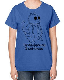 Distinguished Gentleman - cats-  Ladies T-Shirt