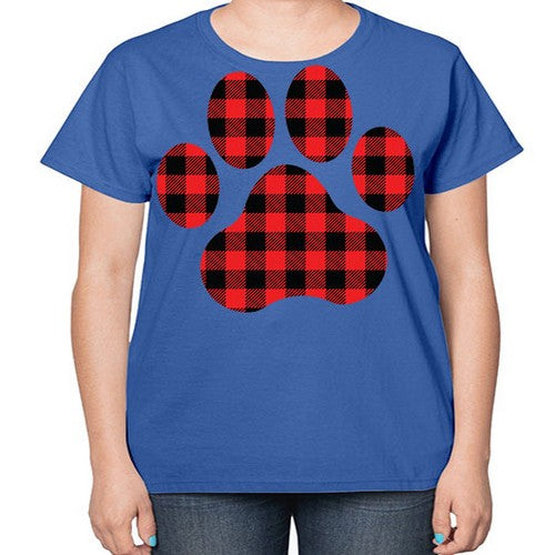 Dog Paw Style 94# - dogs-  Ladies T-Shirt