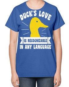 Ducks love Style 49# - ducks-  Ladies T-Shirt