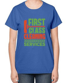 First class cleaning service Style 160# - cleaner-  Ladies T-Shirt