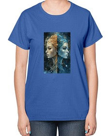 Gemini 56# - gemini-  Ladies T-Shirt