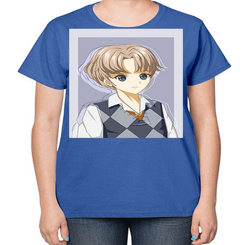 Handsome and cool boy with uniform 34# - anime-  Ladies T-Shirt