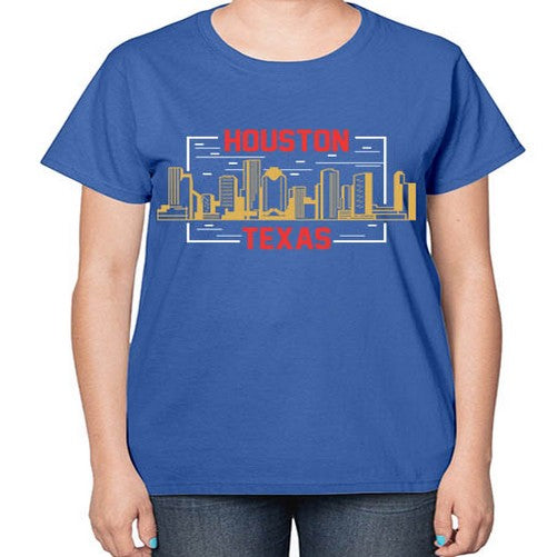 Houston 910# - cities-  Ladies T-Shirt
