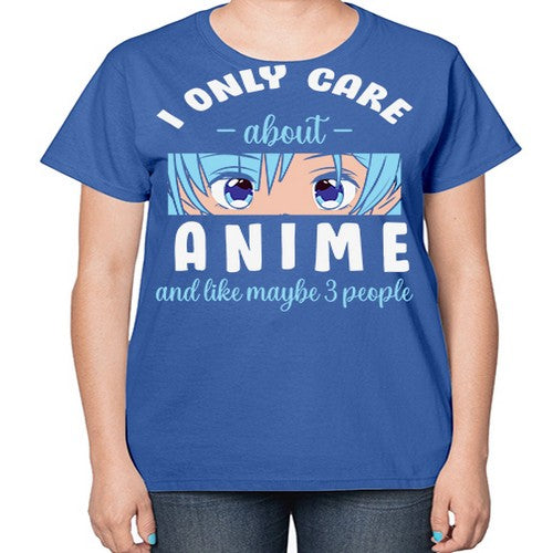 I Only Like People Anime Japanese 241# - anime-  Ladies T-Shirt