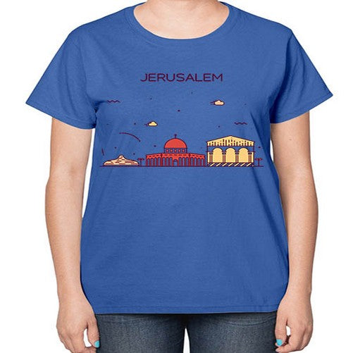 Jerusalem 997# - cities-  Ladies T-Shirt