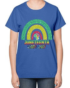 Juneteenth Vibes Only 5# - black juneteenth-  Ladies T-Shirt
