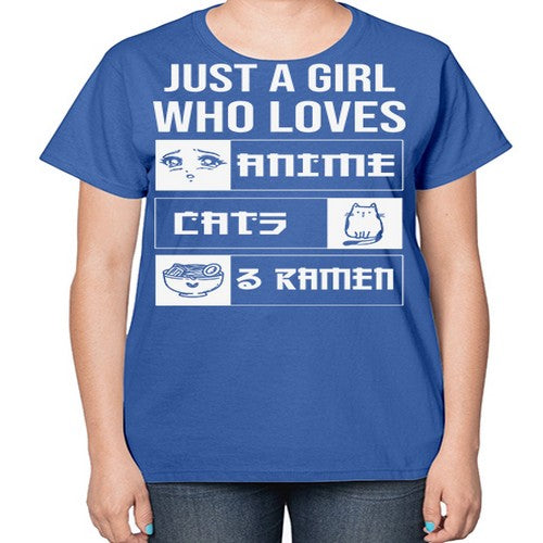 Just A Girl Who Loves 263# - anime-  Ladies T-Shirt