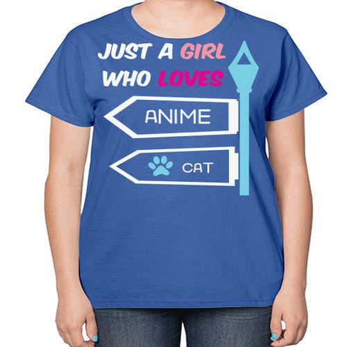 Just A Girl Who Loves Anime 264# - anime-  Ladies T-Shirt