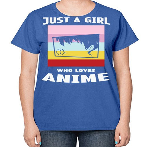 Just A Girl Who Loves Anime 265# - anime-  Ladies T-Shirt