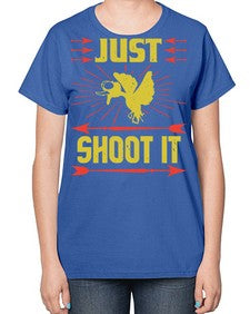 Just shoot it Style 32# - ducks-  Ladies T-Shirt