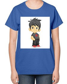 Kid 149# - cartoon general-  Ladies T-Shirt