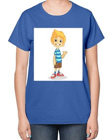 Kid 151# - cartoon general-  Ladies T-Shirt