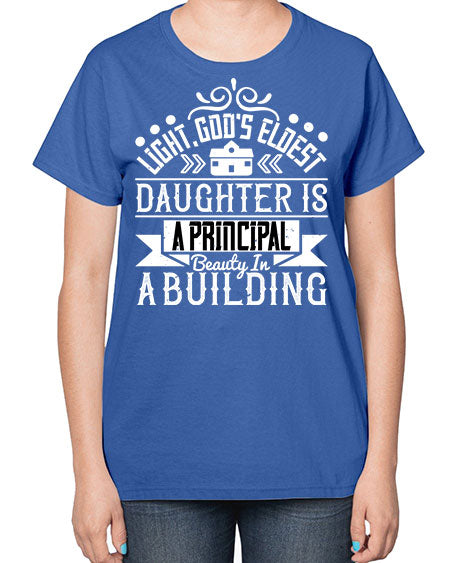 Light Gods eldest daughter is a principal beauty in a building Style 274# - architect-  Ladies T-Shirt
