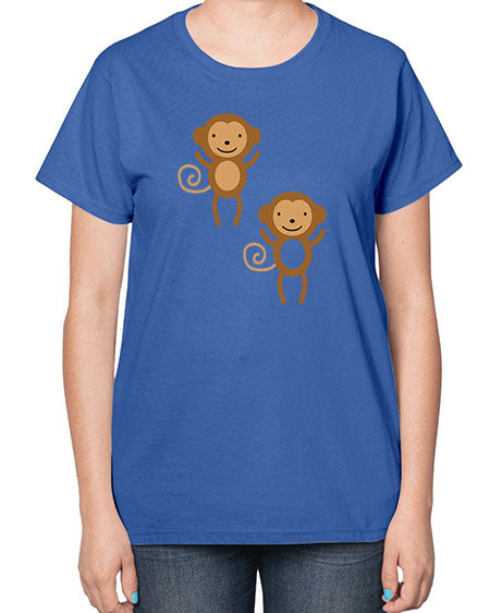 Little_monkeys_MF_5814 - monkey-  Ladies T-Shirt