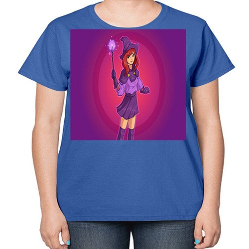 Magician school girl 181# - anime-  Ladies T-Shirt
