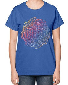 Mandala Dream Rainbow Glitter 760# - mandala-  Ladies T-Shirt