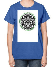 Mandala Garden Round 910# - mandala-  Ladies T-Shirt