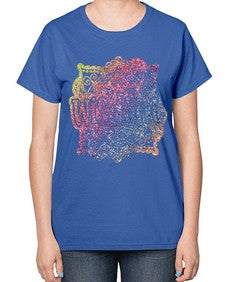 Mandala Wisdom Rainbow Glitter 764# - mandala-  Ladies T-Shirt