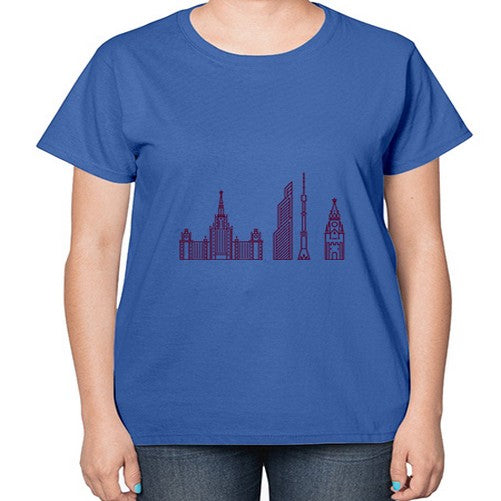Moscow 1355# - cities-  Ladies T-Shirt