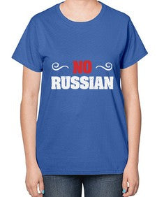 No Russian 37# - video games-  Ladies T-Shirt