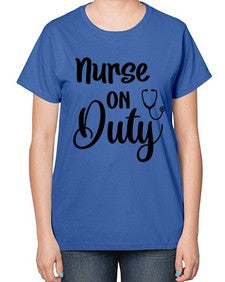 Nurse on duty 1188# - nurse-  Ladies T-Shirt