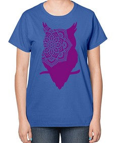 OwlMandalaUpdated 976# - mandala-  Ladies T-Shirt