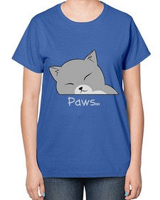 Paws - cats-  Ladies T-Shirt