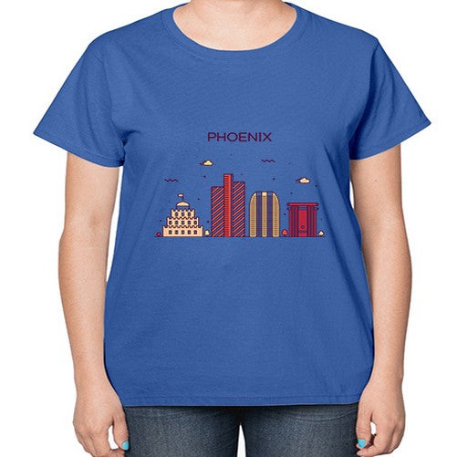 Phoenix 1614# - cities-  Ladies T-Shirt