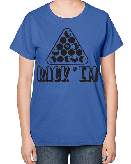 Rack em 558# - billards-  Ladies T-Shirt