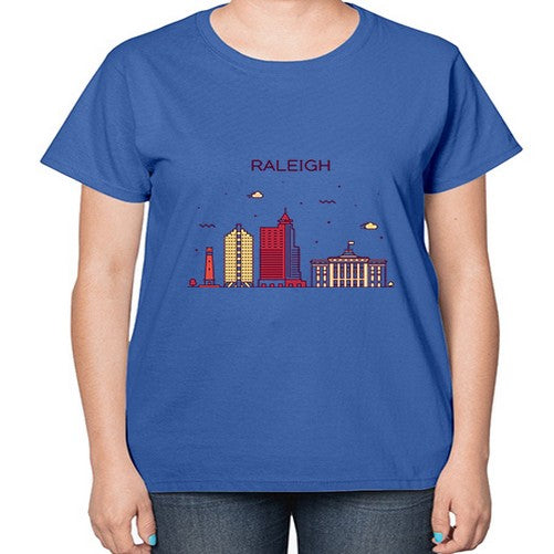 Raleigh 1710# - cities-  Ladies T-Shirt