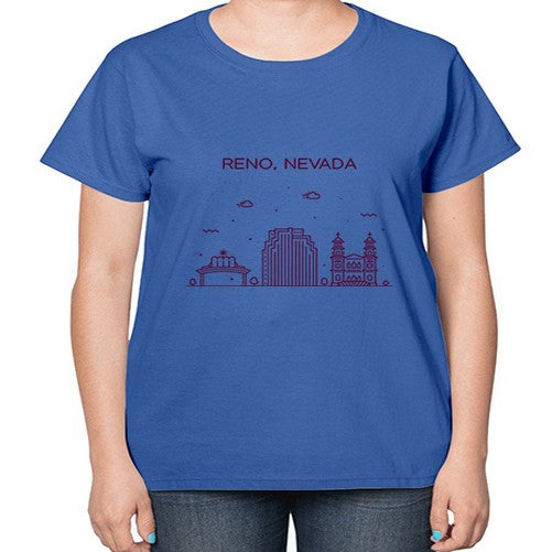 Reno 1712# - cities-  Ladies T-Shirt