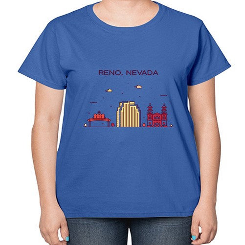 Reno 1714# - cities-  Ladies T-Shirt