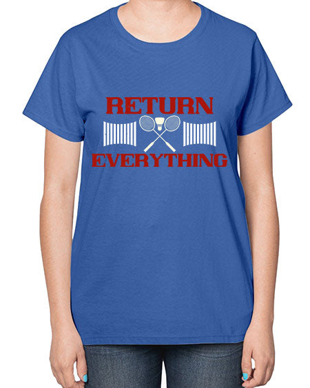 Return everything 1892# - badminton-  Ladies T-Shirt