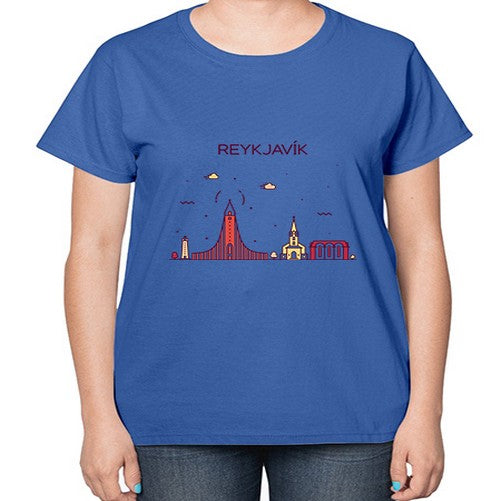 Reykjavik 1719# - cities-  Ladies T-Shirt