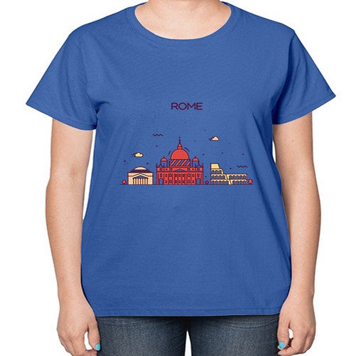 Rome 1750# - cities-  Ladies T-Shirt