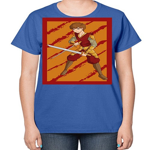 Samurai boy 95# - anime-  Ladies T-Shirt