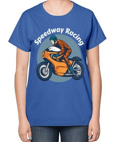 Speedway racing 64# - motorcycle-  Ladies T-Shirt