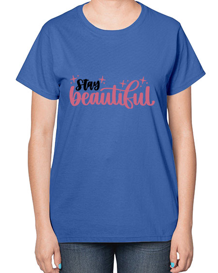 Stay Beautiful Style 18# -makeup  Ladies T-Shirt