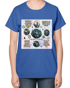 Straight Saggitarius 476# - sagittarius-  Ladies T-Shirt