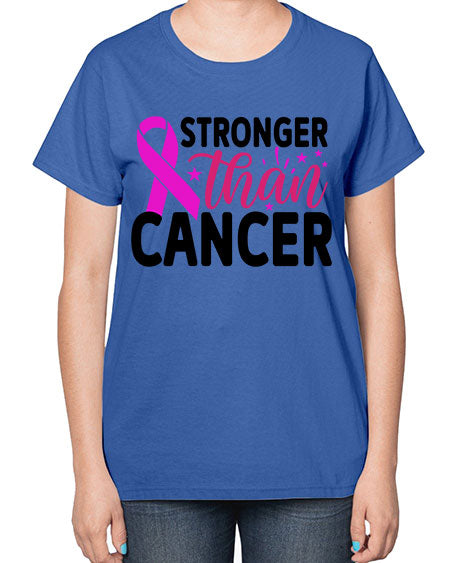 Stronger Than Cancer 6# - breast cancer-  Ladies T-Shirt