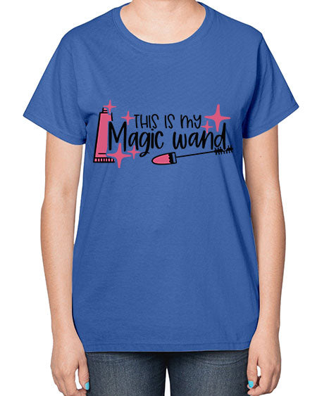 This Is My Magic Wand Style 13# -makeup  Ladies T-Shirt
