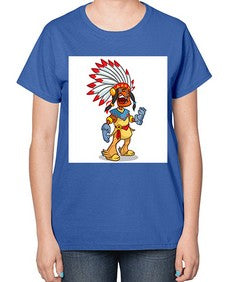 Thnksgvngindian 254# - cartoon general-  Ladies T-Shirt
