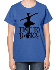 Time to dance 201# - ballet-  Ladies T-Shirt