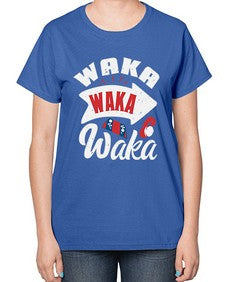 Waka Waka Waka 50# - video games-  Ladies T-Shirt