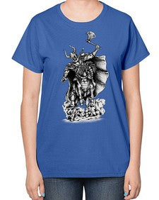 Warrior Skull Files 1208# - skull and bones-  Ladies T-Shirt